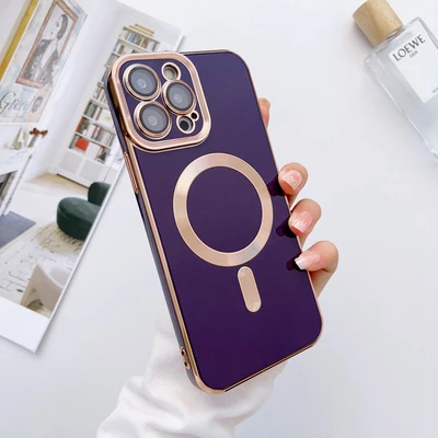 Чохол глянцевий силікон з Magsafe для iPhone 11 Pro Purple