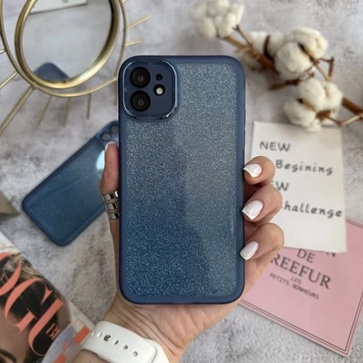 Чохол протиударний з блискітками Bling для iPhone 11 Blue