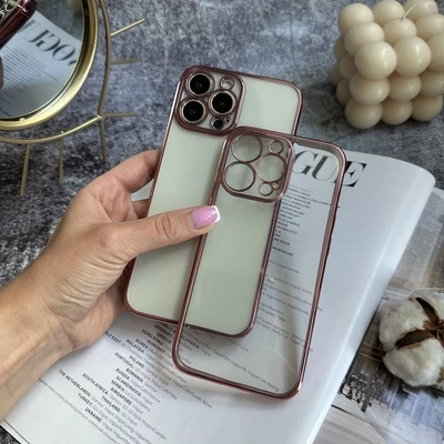Гальванічний прозорий чохол Galvanic Full для iPhone XS Max Rose Gold