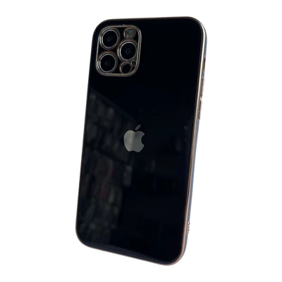 Чохол скляний glass case Lux для iPhone 12 Pro Max Black