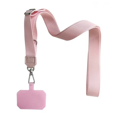 Універсальний шнурок для телефона через плече з карабіном Upex Pink
