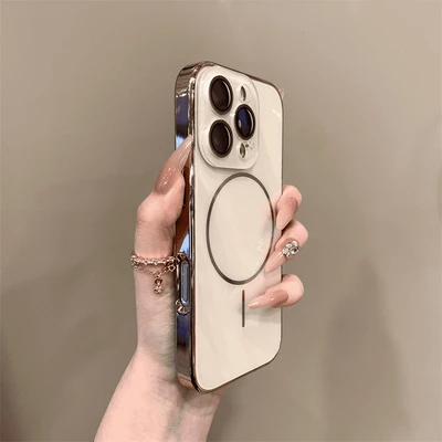 Глянцевий чохол Lume gloss з MagSafe для iPhone 13 Gold