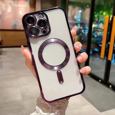 Чохол прозорий силікон Dream ultra MagSafe для iPhone 11 Pro Max Purple