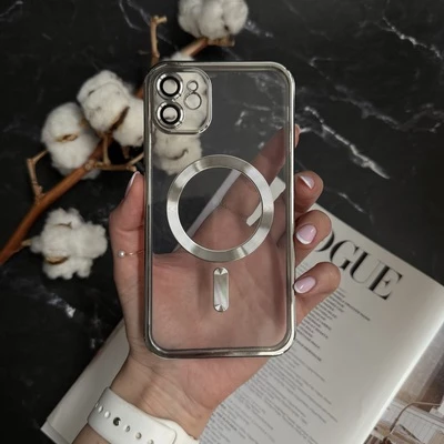 Чохол прозорий силікон Dream ultra MagSafe для iPhone 11 Silver