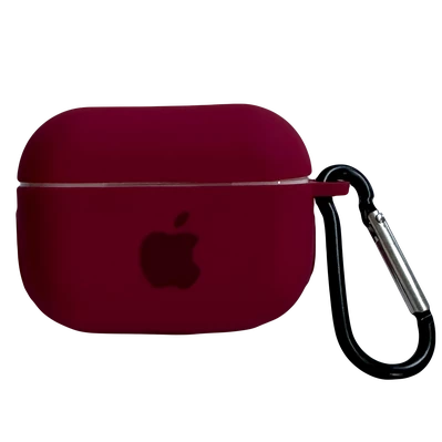 Чохол силіконовий Silicone Case з Logo для Apple AirPods Pro Rose red