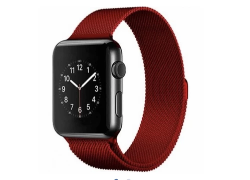 Ремінець металевий мілянська петля для Apple Watch 42|44|45|46|49mm Red