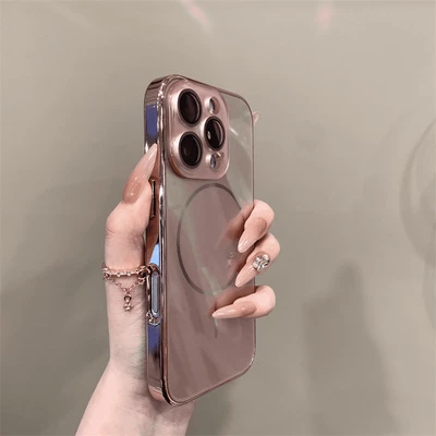 Глянцевий чохол Lume gloss з MagSafe для iPhone 13 Rose Gold