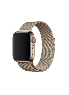Ремінець металевий мілянська петля для Apple Watch 42|44|45|46|49mm Champagne