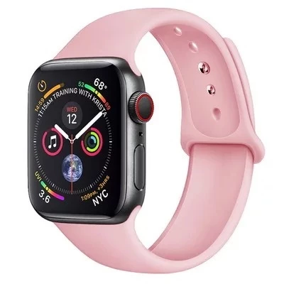 Силіконовий ремінець Watch Silicone для Apple Watch 42|44|45|46|49mm Flamingo