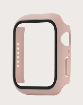 Чохол прозорий Colored board matte для Apple Watch 40 mm / SE 40mm Light Pink