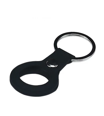 Силіконовий брелок з кільцем Silicone Case Transparent для AirTag Black