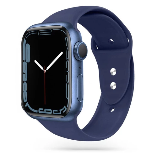 Силіконовий ремінець Watch Silicone для Apple Watch 42|44|45|46|49mm Dark Blue