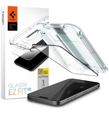 Захисне скло Spigen Screen Protector EZ (1 шт в комплекті) для iPhone 15 Pro Прозорий