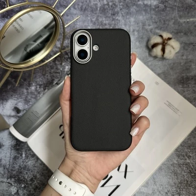 Чохол шкіряний Modern Leather з магнітом MagSafe для iPhone 16 Black