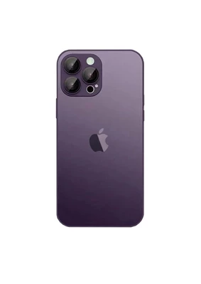 Чохол скляний матовий з захистом камери Matte AG-Glass для iPhone 12 Pro Purple