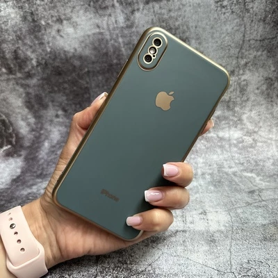 Чохол силіконовий матовий matte для iPhone XS Max Mist Blue