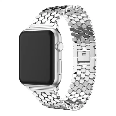 Металевий ремінець Metal Drop Band для Apple Watch 42|44|45|46|49mm Silver