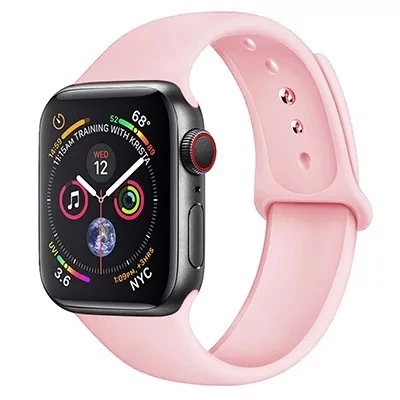 Силіконовий ремінець Watch Silicone для Apple Watch 42|44|45|46|49mm Light Pink