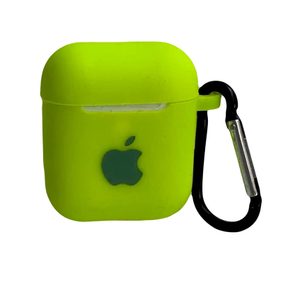 Чохол силіконовий Silicone Case з Logo для Apple AirPods 1 / 2 Shiny green