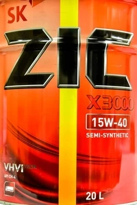 Моторна олива ZIC X3000 15W-40 20 л (192601)