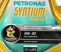 Моторна олива Petronas Syntium 5000 CP 5W-30 4 л (18314019)