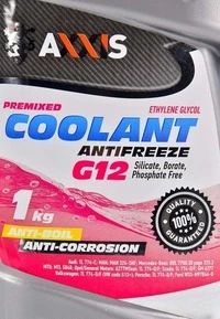 Антифриз Axxis Coolant G12 червоний -30 °C, 1 л готовий антифриз (AX2001)