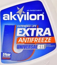 Антифриз Akvilon Extra G11 синій -40 °C, 1 л готовий антифриз (AKVEXTBLU1)