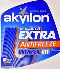Антифриз Akvilon Extra G11 синій -40 °C, 10 л готовий антифриз (AKVEXTBLU10)