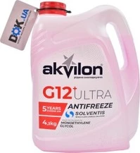 Антифриз Akvilon Ultra G12+ червоний -40 °C, 4,3 л готовий антифриз (AKVULTRED43)