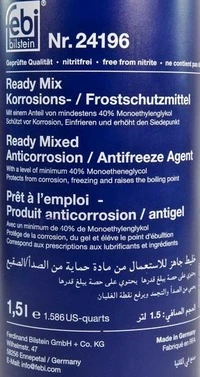 Антифриз Febi Ready Mix G11 синій -30 °C, 1,5 л готовий антифриз (24196)