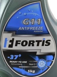 Антифриз Fortis G11 синій -37 °C, 5 л готовий антифриз (0028955)