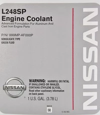 Антифриз Nissan Coolant L248SP зелений 3,78 л концентрат антифризу (999MPAF000P)