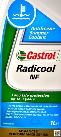 Антифриз Castrol Radicool NF G11 рожевий 1 л концентрат антифризу (RADICOOLNF1L)