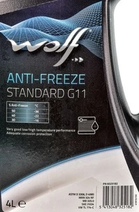 Антифриз Wolf Standard G11 синій 4 л концентрат антифризу (8325182)