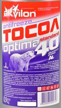 Антифриз Akvilon Тосол Optima Standard 40 G11 синій -35 °C, 1 л готовий антифриз (AKVOPTIM1)