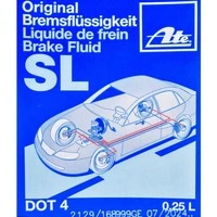 Гальмівна рідина ATE Sl DOT 4, 0,25 л гальмівна рідина (03990158082)