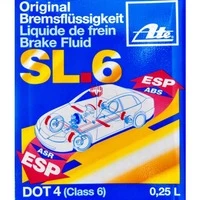 Гальмівна рідина ATE Sl.6 Class 6 DOT 4 ABS, ESP, ACR, 0,25 л гальмівна рідина (03990164082)