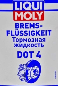 Гальмівна рідина Liqui Moly DOT 4 ABS, 1 л гальмівна рідина пластикова тара (8834)