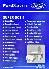 Гальмівна рідина Гальмівна рідина Ford Super DOT 4 пластик (1776311)
