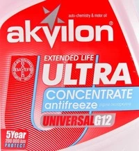 Антифриз Akvilon Ultra G12+ червоний 4,5 л концентрат антифризу (AKVREDULT45C)