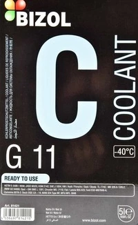 Антифриз Bizol G11 синій -40 °C, 5 л готовий антифриз (81421)
