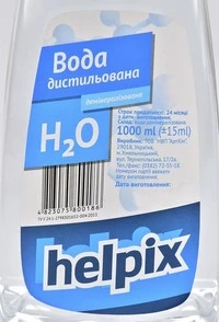 Дистильована вода Дистильована вода Helpix 1 л (4823075800186)