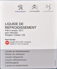 Антифриз Citroen / Peugeot синьо-зелений -35 °C, 2 л готовий антифриз (1637756380)