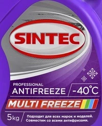 Антифриз Sintec Multi Freeze фіалковий -40 °C, 5 л готовий антифриз (800534)