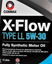 Моторна олива Comma X-Flow Type LL 5W-30 4 л (XFLL4L)