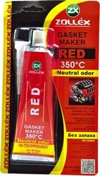 Герметик Zollex Gasket Maker без запаха червоний формувач прокладок, 85 мл 8RD (8RD)