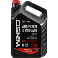 Антифриз Winso G12+ червоний -42 °C, 10 л готовий антифриз (881050)