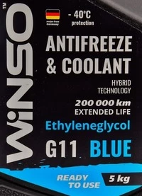 Антифриз Winso G11 синій -40 °C, 5 л готовий антифриз (880970)