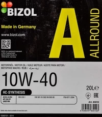 Моторна олива Bizol Allround 10W-40 20 л (B83012)