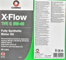 Моторна олива Comma X-Flow Type G 5W-40 20 л (XFG20L)